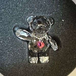 SWAROVSKI LOVLOTS Bear w Heart Necklace and Blue Dog Coco Crystal Figures